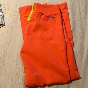 FIGS | Small Livingston pants in hot coral